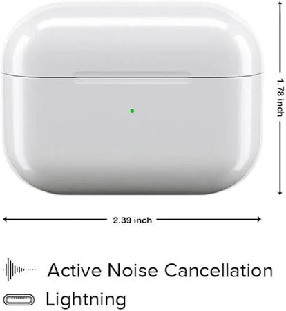 Apple Airpods Pro with MagSafe Charging Case Bluetooth  (White, True Wireless)